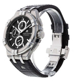 Maurice Lacroix Aikon Chronograph Black Dial Black Leather Strap Watch for Men - AI1018-SS001-330-1 Authentic Buy Shop Now