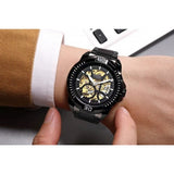 Fossil Bronson Automatic Skeleton Black Dial Black Steel Strap Watch for Men - ME3217 Authentic Buy Shop Now