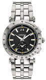 Versace V-Race Sport Black Dial Silver Steel Strap Watch for Men - VAH010016 Authentic Buy Shop Now
