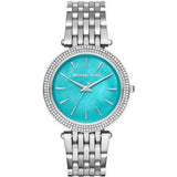 Michael Kors Darci Mother of Pearl Blue Dial Silver Steel Strap Watch for Women - MK3515 Authentic Buy Shop Now