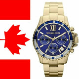 Michael Kors Everest Chronograph Blue Dial Gold Steel Strap Watch for Women - MK5754 Authentic Buy Shop Now