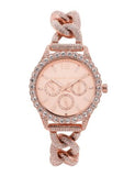 Michael Kors Layton Multifunction Crystals Rose Gold Dial Rose Gold Steel Strap Watch for Women - MK4654 Authentic Buy Shop Now