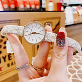 Michael Kors Pyper Quartz Silver Dial White Leather Strap Watch For Women - MK1037 Authentic Buy Shop Now