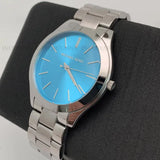 Michael Kors Runway Blue Dial Silver Steel Strap Watch for Women - MK3292 Authentic Buy Shop Now