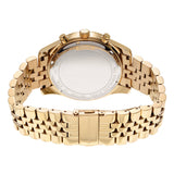 Michael Kors Lexington Chronograph Gold Dial Gold Steel Strap Watch For Men - MK8579 Authentic Buy Shop Now