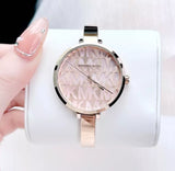 Michael Kors Naia Quartz Rose Gold Dial Rose Gold Steel Strap Watch for Women - MK4679 Authentic Buy Shop Now