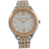 Michael Kors Mindy Three Hand White Dial Two Tone Steel Strap Watch For Women - MK7077 Authentic Buy Shop Now