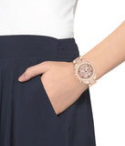 Michael Kors Blair Chronograph Rose Gold Dial Two Tone Steel Strap Watch for Women - MK5943 Authentic Buy Shop Now