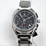 Maserati Trimarano Chronograph Black Dial Silver Stainless Steel Strap Watch For Men - R8873632003 Authentic Buy Shop Now