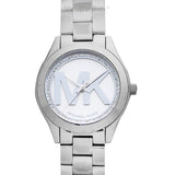 Michael Kors Mini Slim Runway Silver Dial Silver Steel Strap Watch for Women - MK3548 Authentic Buy Shop Now