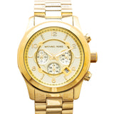 Michael Kors Runway Gold Dial Gold Steel Strap Watch for Men - MK8077 Authentic Buy Shop Now