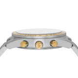 Michael Kors Accelerator Chronograph White Dial Silver Steel Strap Watch For Men - MK9112 Authentic Buy Shop Now