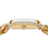 Michael Kors Emery Three Hand Silver Dial Gold Steel Strap Watch For Women - Mk7300 Authentic Buy Shop Now