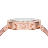 Michael Kors Parker Chronograph White Dial Pink Leather Strap Watch For Women - MK6935 Authentic Buy Shop Now