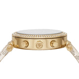Michael Kors Parker Chronograph White Dial White Leather Strap Watch For Women - MK6916 Authentic Buy Shop Now
