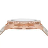 Michael Kors Runway Quartz Rose Gold Dial White Leather Strap Watch For Women - MK6980 Authentic Buy Shop Now
