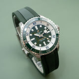 Breitling Superocean Automatic 44 Green Dial Green Rubber Strap Watch for Men - A17376A31L1S1 Authentic Buy Shop Now