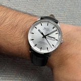Mido Comander II Automatic Chronometer Silver Dial Black Leather Strap Watch For Men - M021.431.16.031.00 Authentic Buy Shop Now