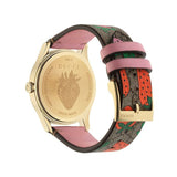 Gucci G Timeless Brown Dial Brown Leather Strap Watch For Women - YA1264133 Authentic Buy Shop Now