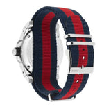 Gucci Dive Black Dial Red & Blue Nylon Strap Watch For Men - YA136210 Authentic Buy Shop Now