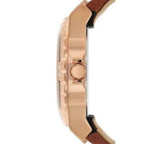 Guess Limelight Quartz White Dial Brown Leather Strap Watch For Women - W0775L7 Authentic Buy Shop Now