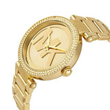 Michael Kors Parker Diamonds Gold Dial Gold Steel Strap Watch for Women - MK5784 Authentic Buy Shop Now