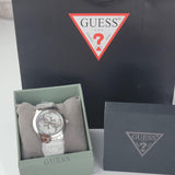 Guess G-Twist Silver Dial Silver Steel Strap Watch for Women - W1082L1 Authentic Buy Shop Now