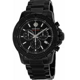 Movado Series 800 Chronograph Black Dial Black Steel Strap Watch For Men - 2600119 Authentic Buy Shop Now