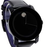 Movado Bold Black Dial Black Leather Strap Watch for Women - 3600483 Authentic Buy Shop Now