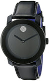 Movado Bold Black Dial Black Leather Strap Watch for Women - 3600483 Authentic Buy Shop Now