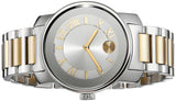 Movado Bold Silver Dial Two Tone Steel Strap Watch for Women - 3600245 Authentic Buy Shop Now
