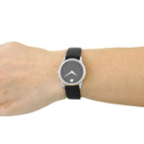 Movado Museum Classic Black Dial Black Leather Strap Watch For Women - 0606503 Authentic Buy Shop Now