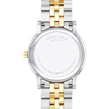 Movado Museum Classic Diamonds Black Dial Two Tone Steel Strap Watch for Men - 0607202 Authentic Buy Shop Now