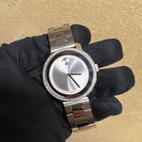 Movado Bold Diamonds Silver Dial Silver Steel Strap Watch for Women - 3600149 Authentic Buy Shop Now