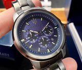 Maserati Successo Chronograph Blue Dial Black Steel Strap Watch For Men - R8873621005 Authentic Buy Shop Now