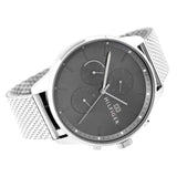 Tommy Hilfiger Chase Quartz Grey Dial Silver Mesh Bracelet Watch For Men - 1791484 Authentic Buy Shop Now