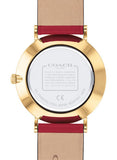 Coach Perry Red Dial Red Leather Strap Watch for Women - 14503852 Authentic Buy Shop Now