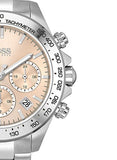 Hugo Boss Novia Pink Dial Silver Steel Strap Watch for Women - 1502615 Authentic Buy Shop Now