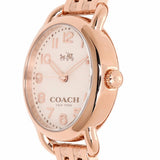 Coach Delancey White Dial Rose Gold Steel Strap Watch for Women - 14502242 Authentic Buy Shop Now