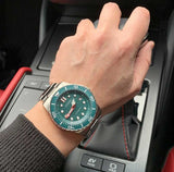 Citizen Promaster Mechanical Green Dial Silver Steel Strap Watch For Men - NJ0129-87X Authentic Buy Shop Now