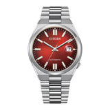Citizen Tsuyosa Automatic Red Dial Silver Steel Strap Watch For Men - NJ0150-56W Authentic Buy Shop Now
