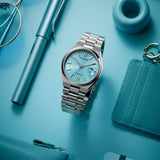 Citizen Tsuyosa Automatic Turquoise Dial Silver Steel Strap Watch For Men - NJ0151-88M Authentic Buy Shop Now