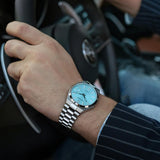 Citizen Tsuyosa Automatic Turquoise Dial Silver Steel Strap Watch For Men - NJ0151-88M Authentic Buy Shop Now