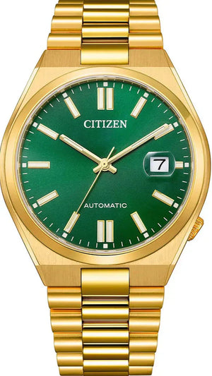 Citizen Tsuyosa Automatic Green Dial Gold Steel Strap Watch For Men - NJ0152-51X Authentic Buy Shop Now