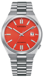 Citizen x Pantone Automatic Blazing Red Dial Silver Steel Strap Watch For Men - NJ0158-89W Authentic Buy Shop Now