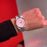 Citizen x Pantone Automatic Dreamy Pink Dial Silver Steel Strap Watch For Men - NJ0158-89X Authentic Buy Shop Now