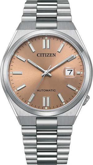 Citizen x Pantone Automatic Warm Sand Dial Silver Steel Strap Watch For Men - NJ0158-89Y Authentic Buy Shop Now
