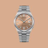 Citizen x Pantone Automatic Warm Sand Dial Silver Steel Strap Watch For Men - NJ0158-89Y Authentic Buy Shop Now