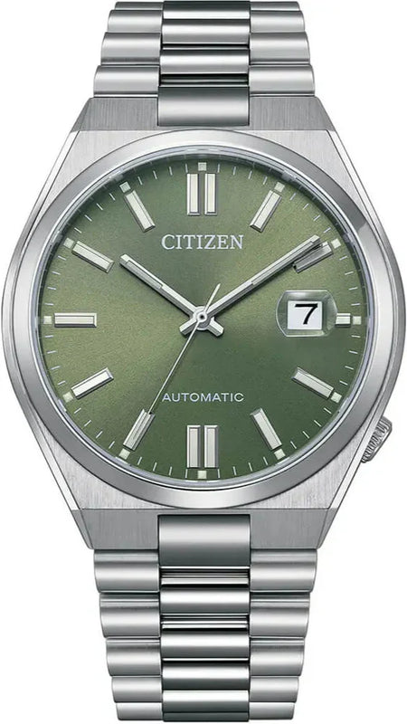 Citizen x Pantone Automatic Peaceful Green Dial Silver Steel Strap Watch For Men - NJ0158-89Z Authentic Buy Shop Now