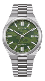Citizen Tsuyosa Automatic Camouflage Green Dial Silver Steel Strap Watch For Men - NJ0159-86X Authentic Buy Shop Now